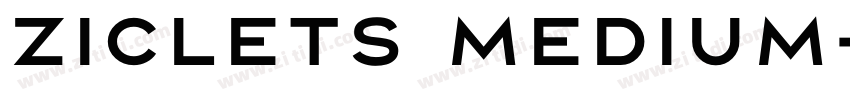 ZICLETS MEDIUM字体转换